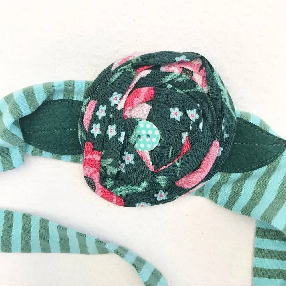 Matilda Jane Flower Striped Headband/ Sash